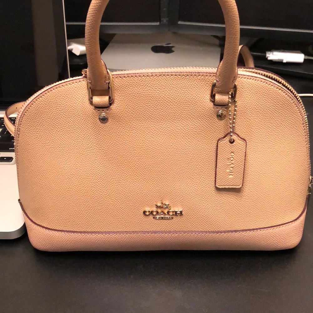 Coach Mini Sierra Crossgrain Leather Satchel